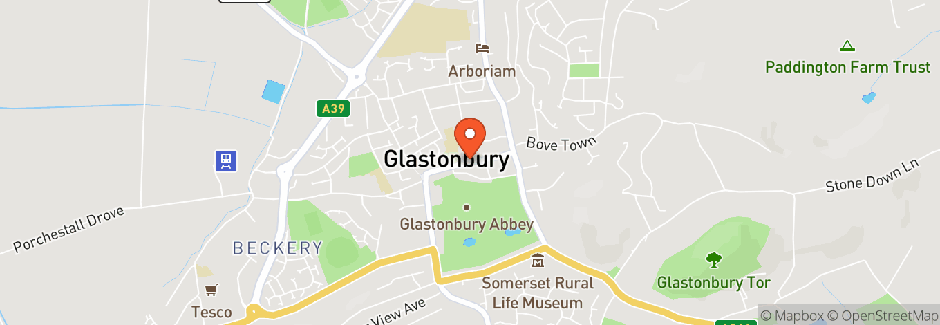 Map of Glastonbury Assembly Rooms