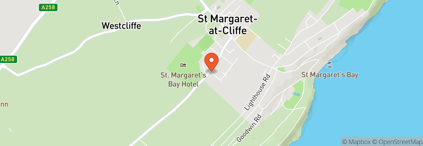 Map of CT15 6AP St Margarets Village Hall