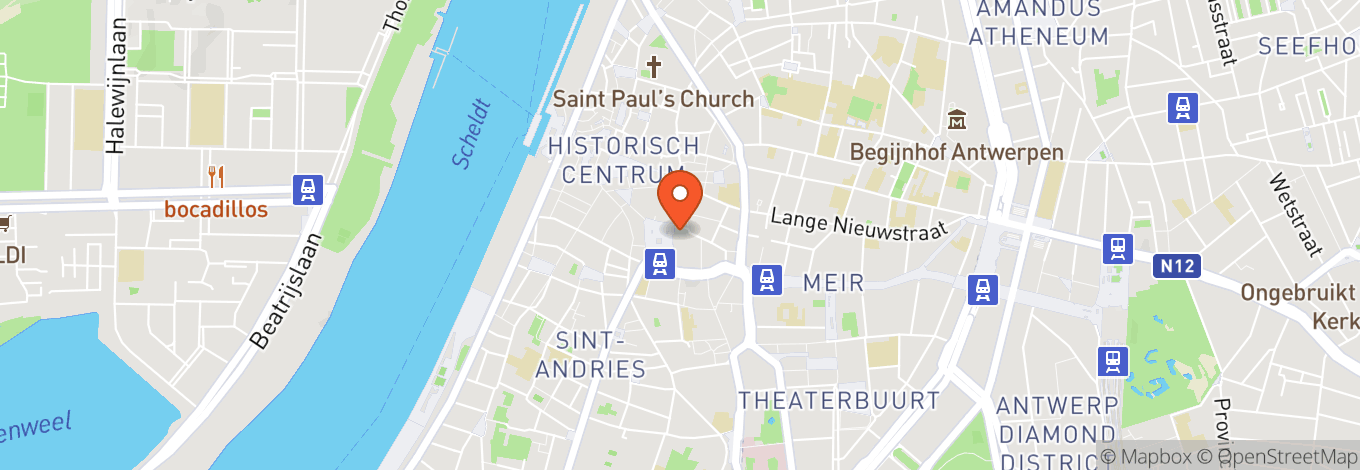 Map of Zeebrugge Beach