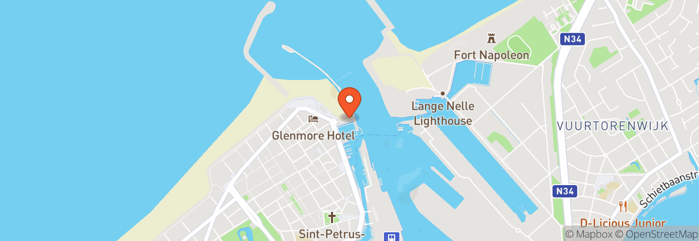 Map of Ostend Beach