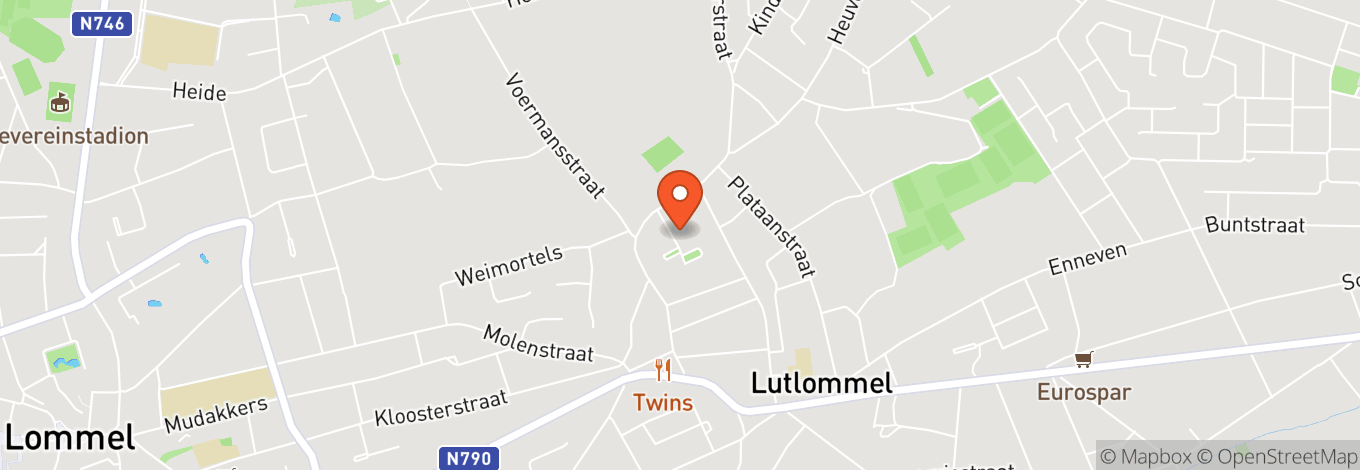 Map of Kristalpark Lommel