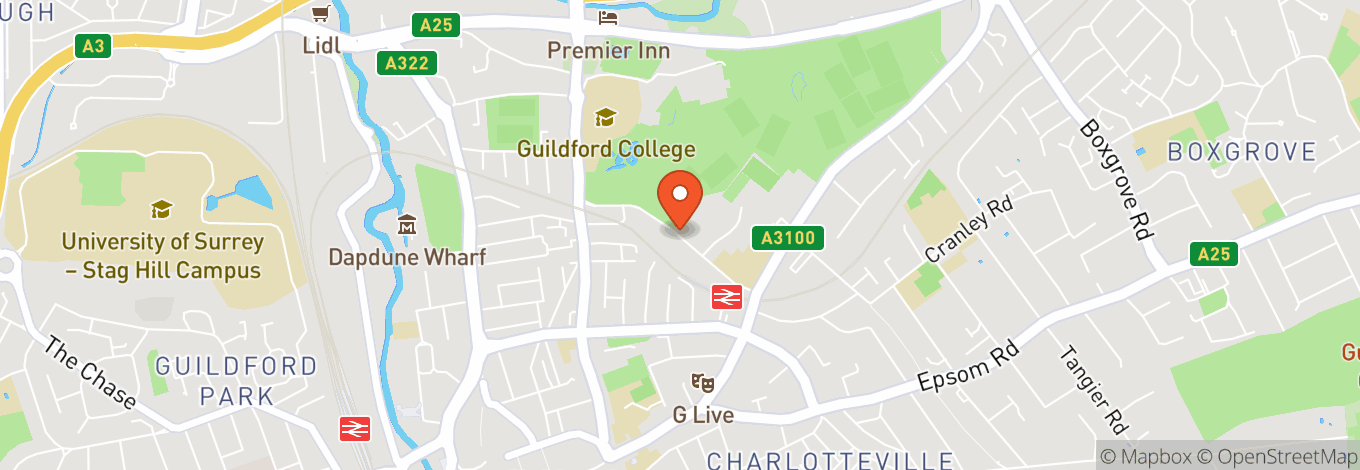 Map of Stoke Park (Guildford)