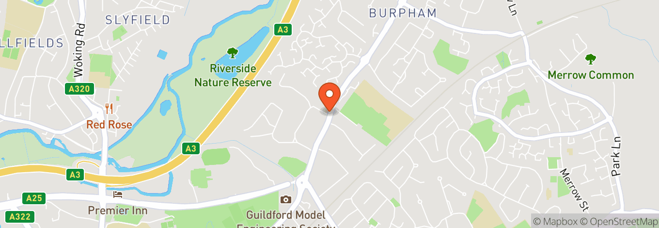 Map of Guildford G-Live