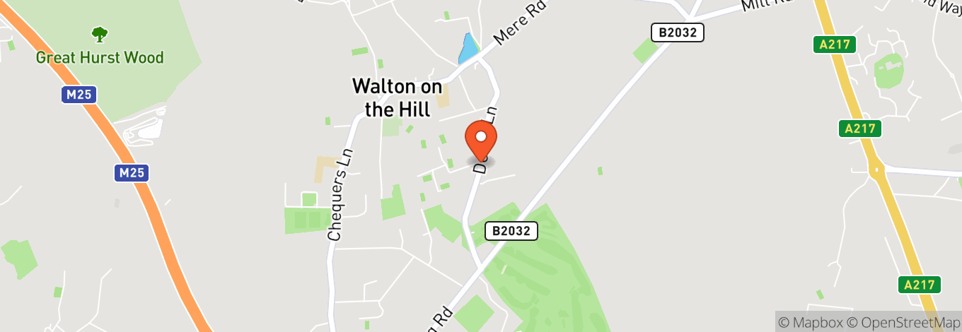 Map of Walton Heath