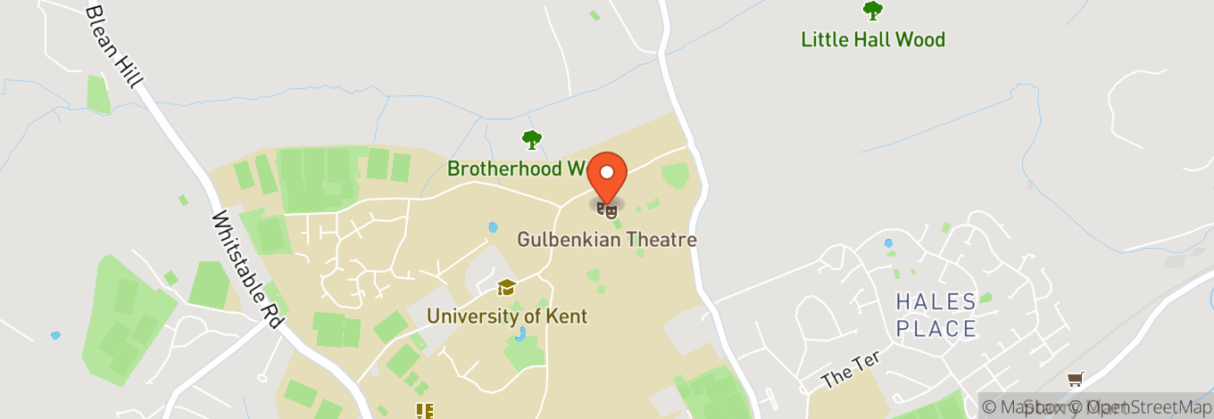 Map of Gulbenkian Arts Centre - Colyer Fergusson Hall