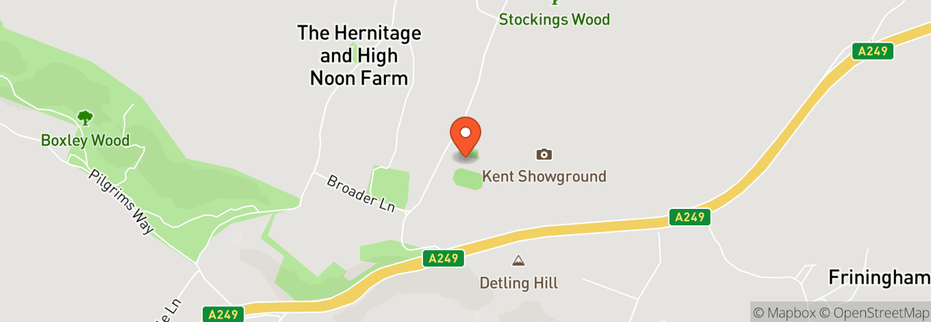 Map of Kent Event Centre