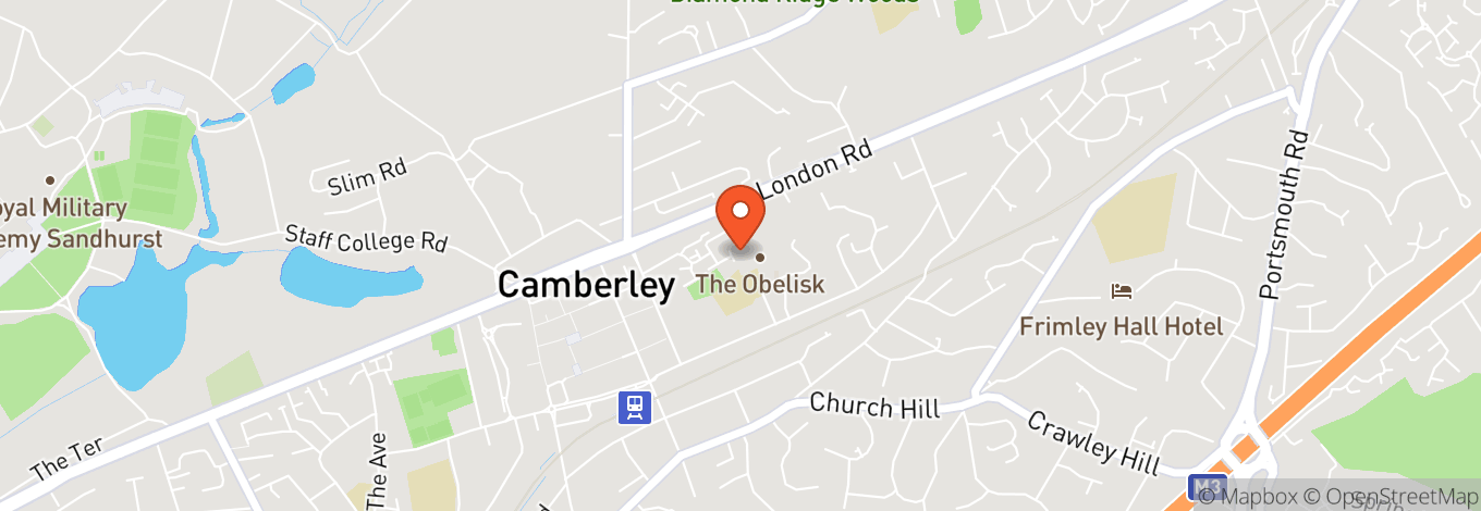 Map of Camberley Theatre