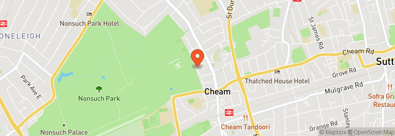Map of Cheam Park