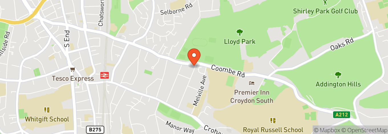 Map of Lloyd Park