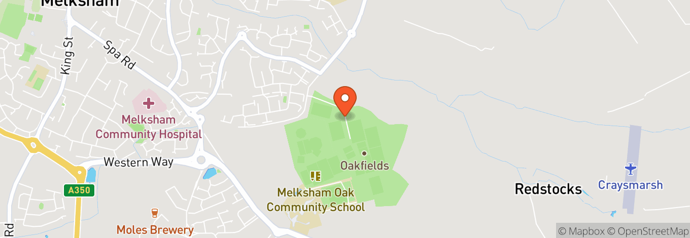 Map of Oakfield Stadium