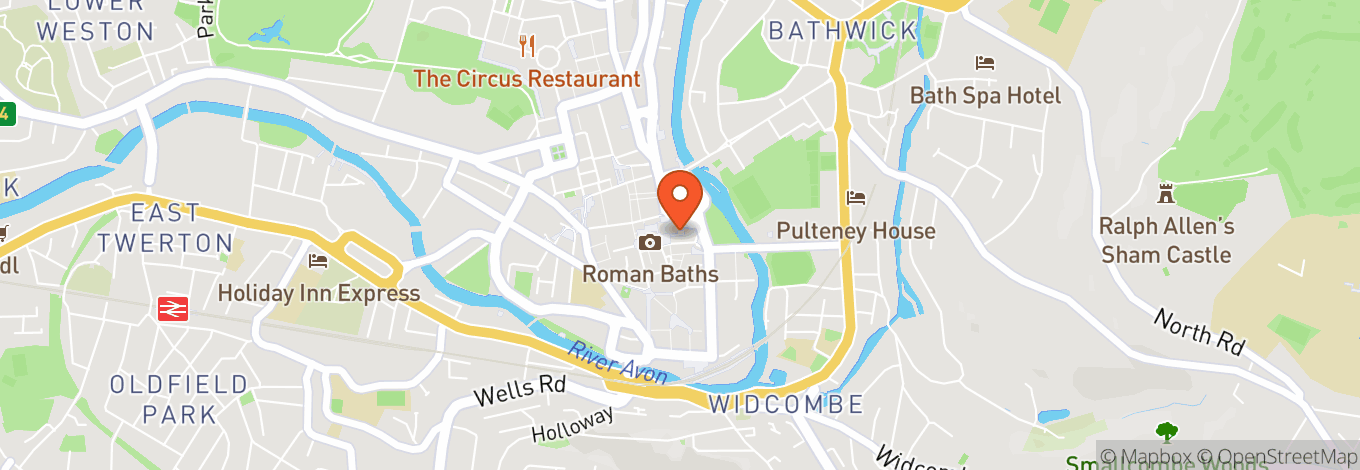 Map of Bath Abbey