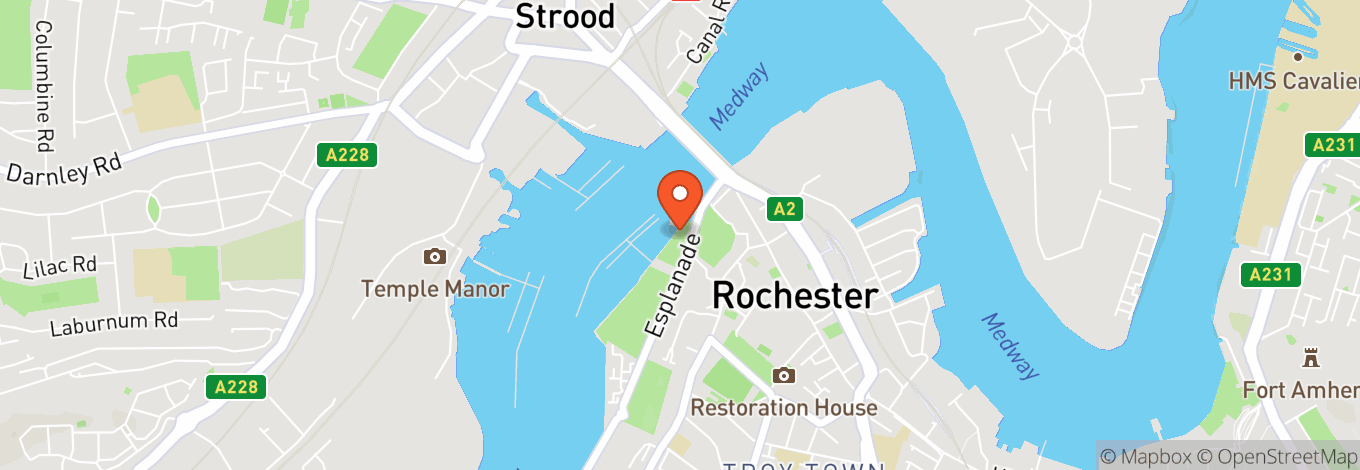 Map of Rochester Castle