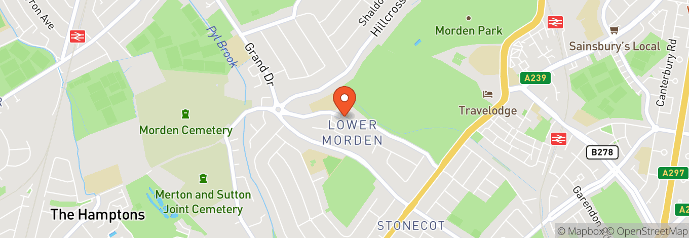 Map of Morden Park