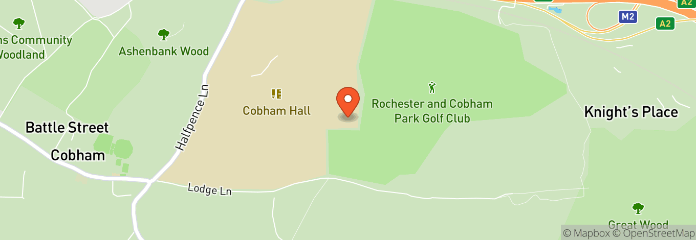 Map of Cobham Hall