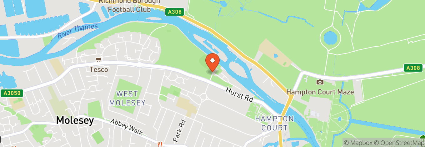 Map of East Molesey Cricket Club