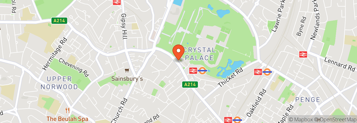 Map of Crystal Palace Bowl