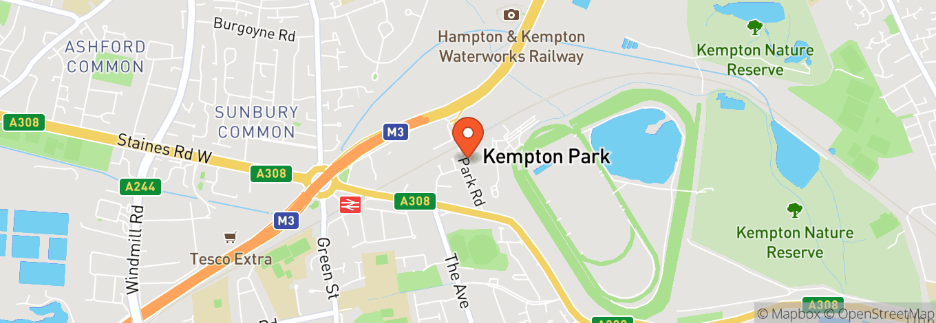 Map of Kempton Park Racecourse