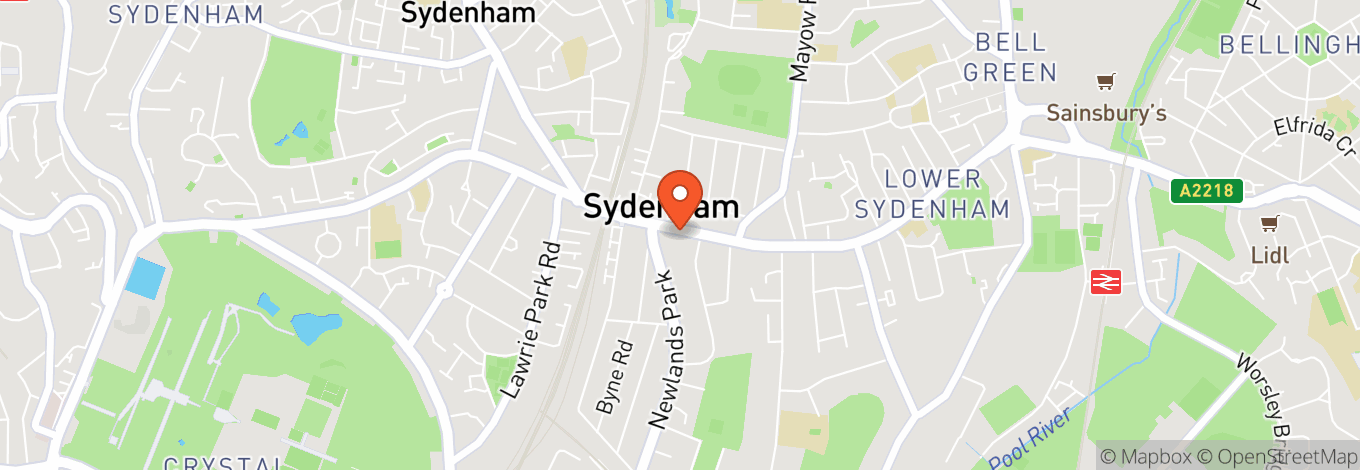 Map of Sydenham Centre