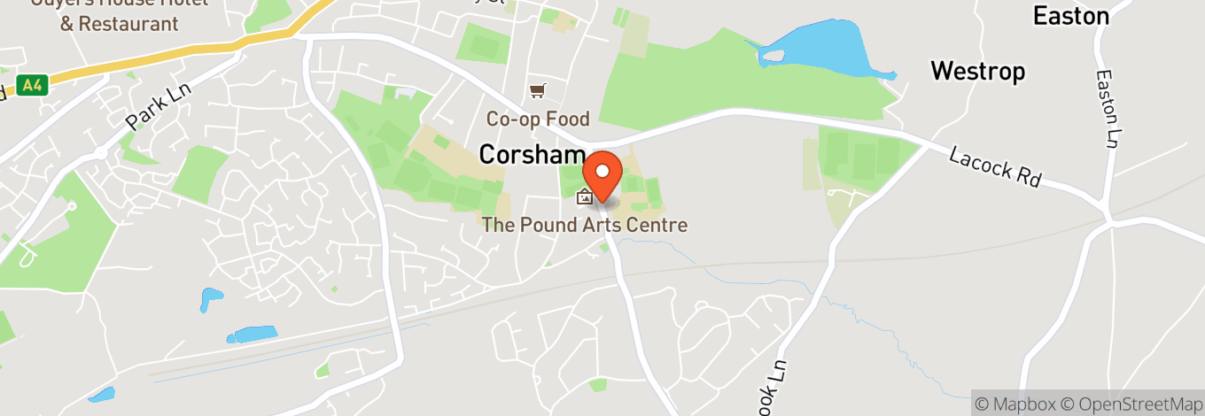Map of The Pound Arts Centre