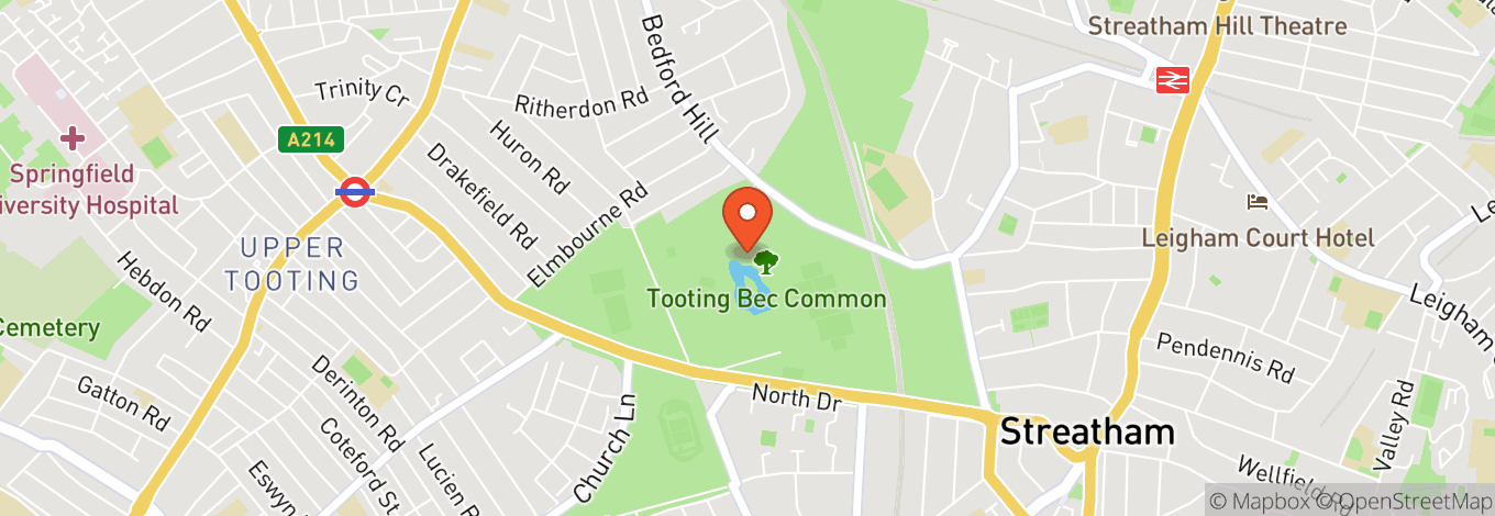 Map of Tooting Commons