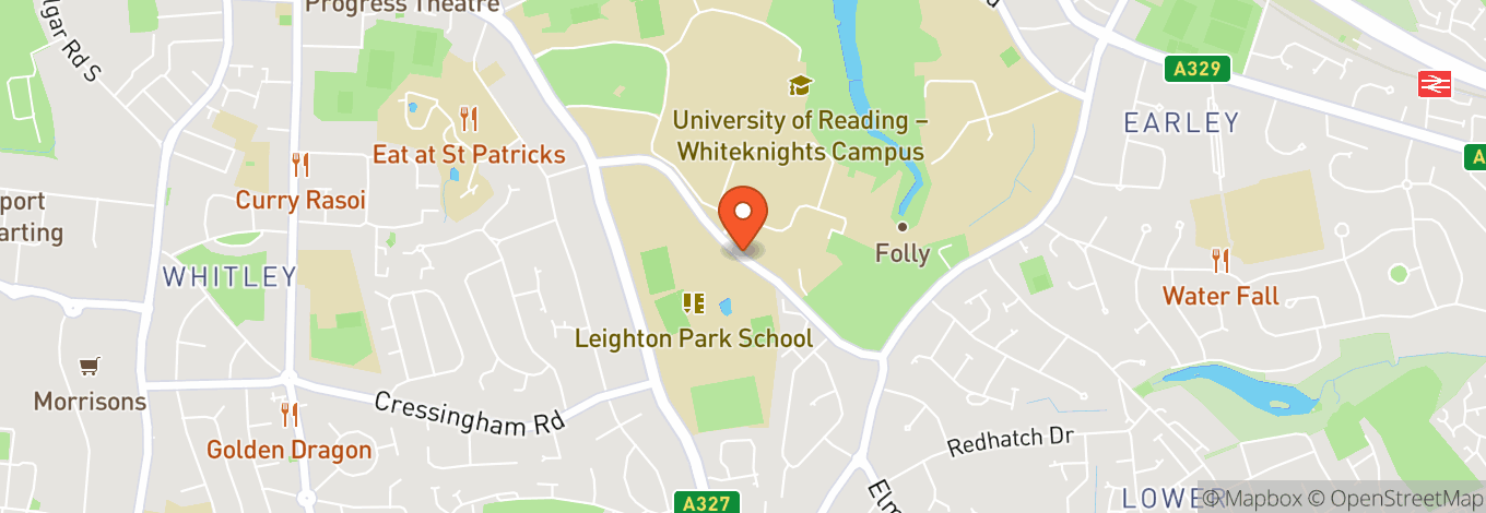 Map of Reading University Students' Union