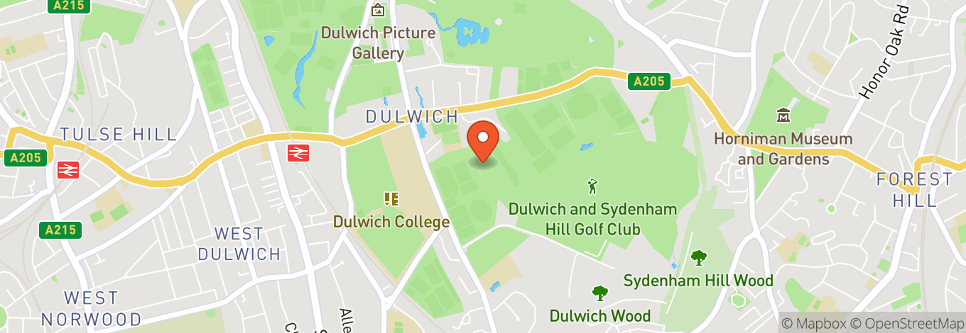 Map of Dulwich Park