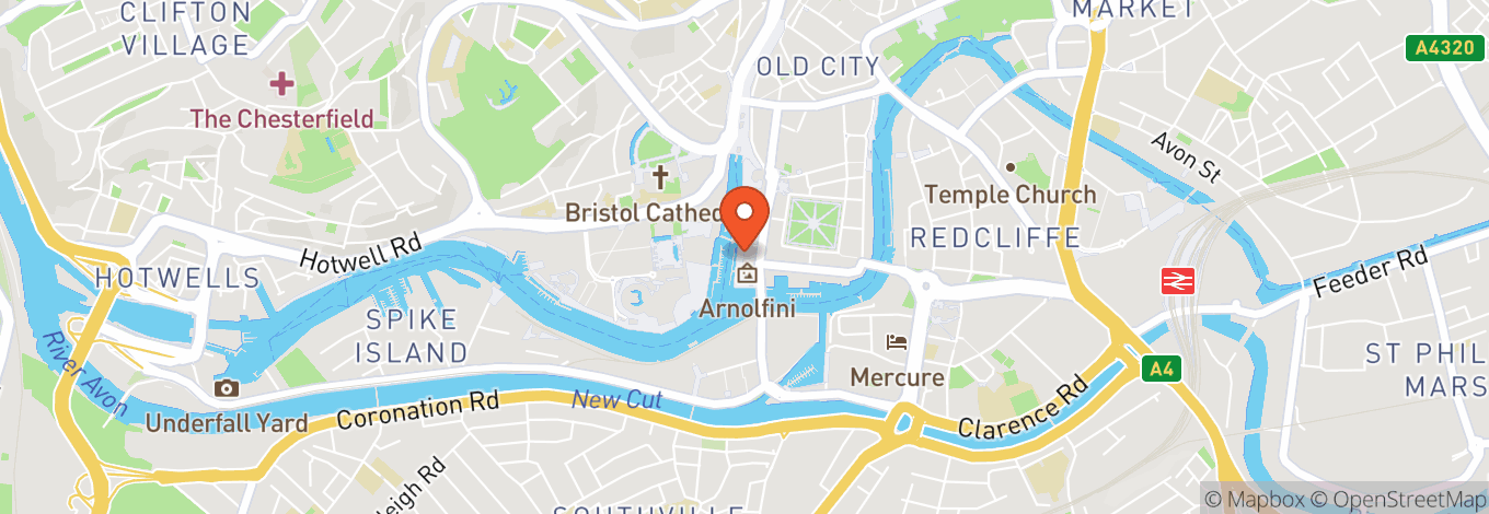 Map of Arnolfini Arts