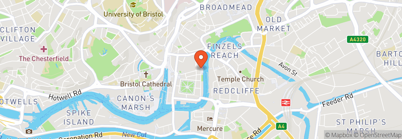 Map of Bristol Old Vic