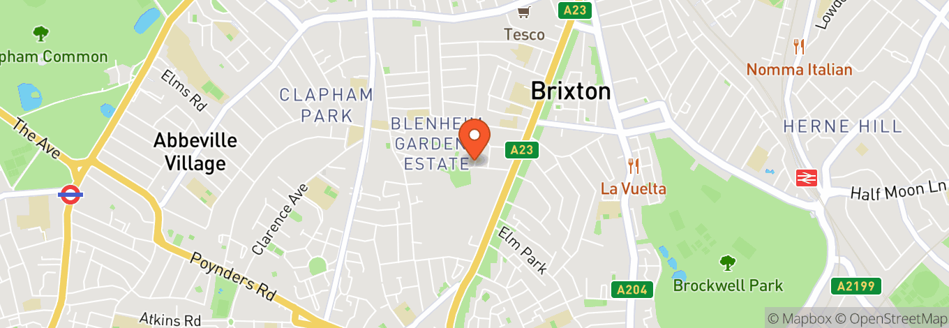 Map of Windmill Brixton