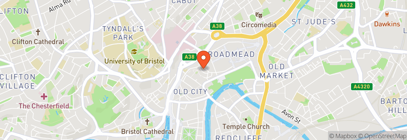 Map of Bristol Strange Brew