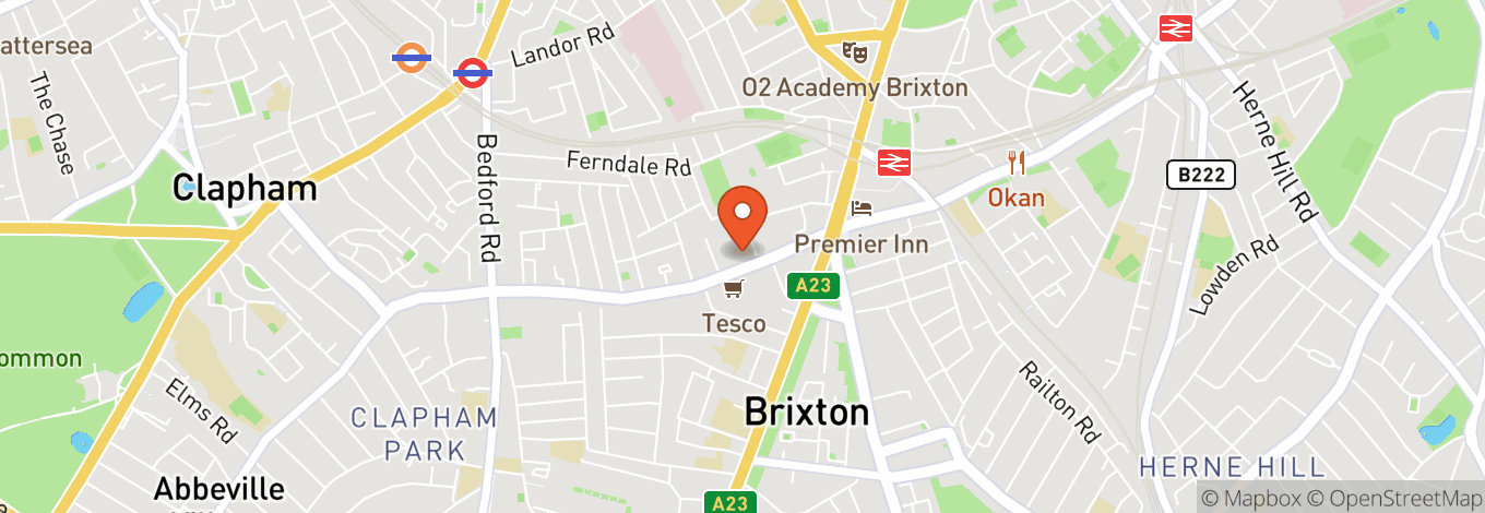 Map of The Blues Kitchen - Brixton