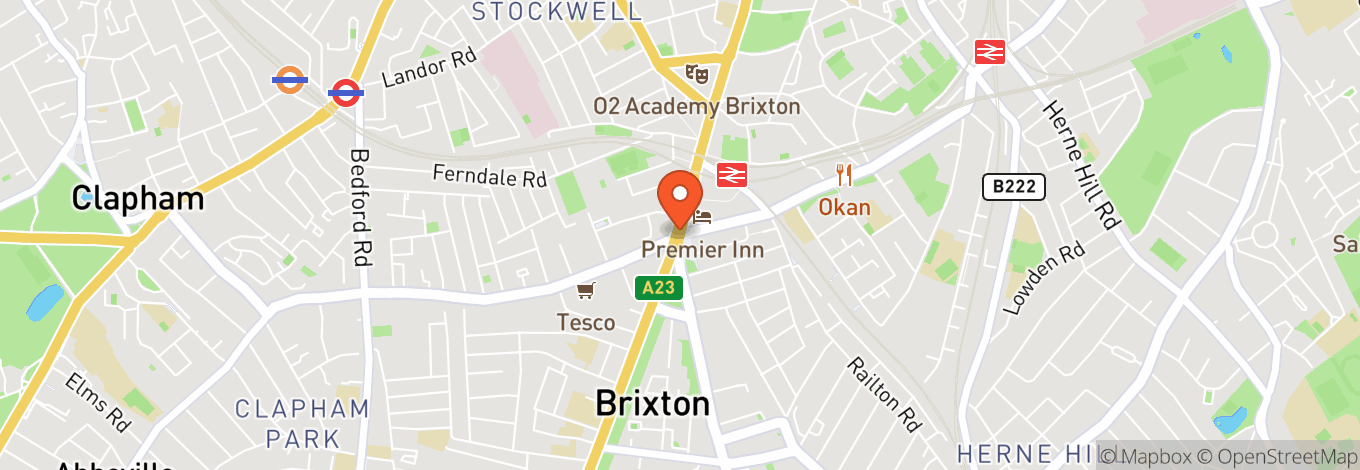 Map of Brixton Disco Festival