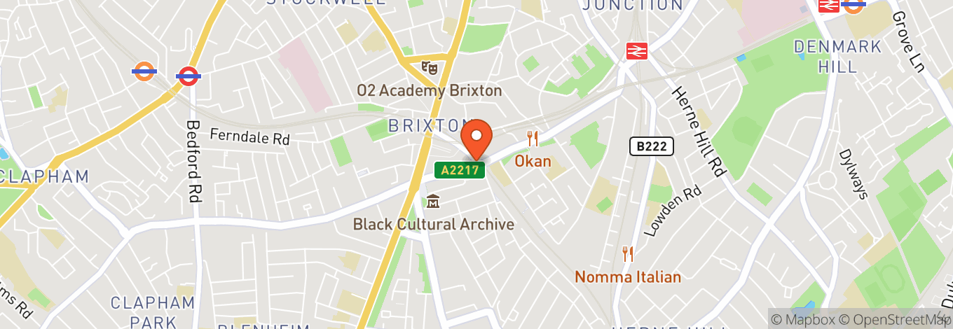 Map of Chip Shop Brixton