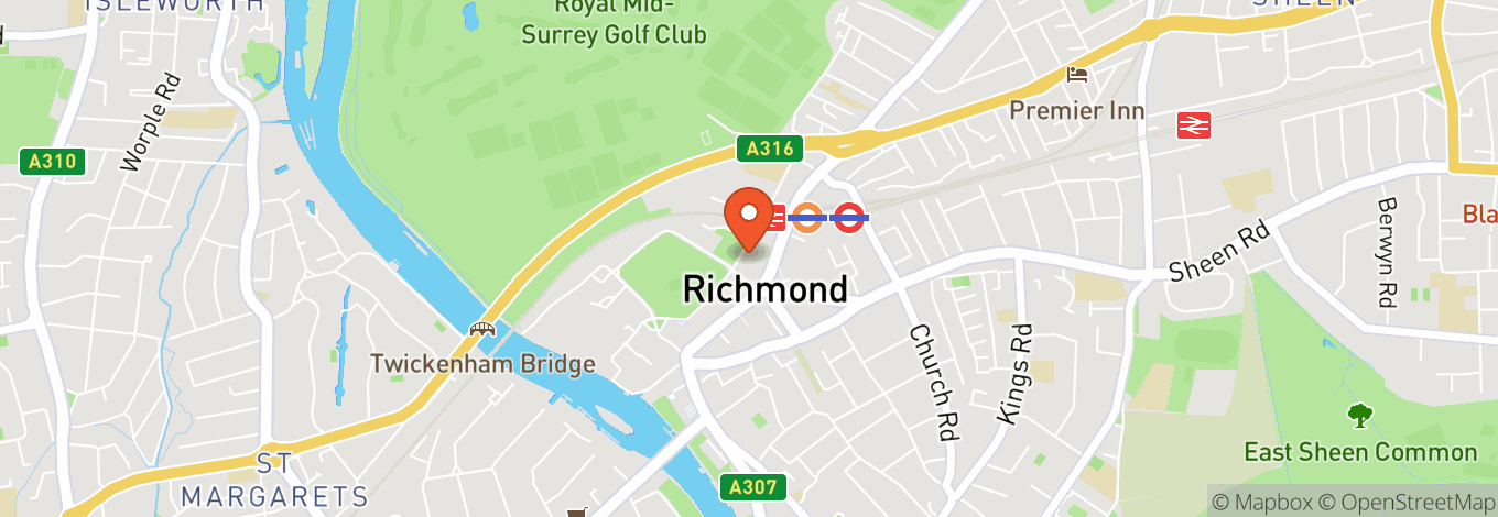 Map of Richmond Theatre