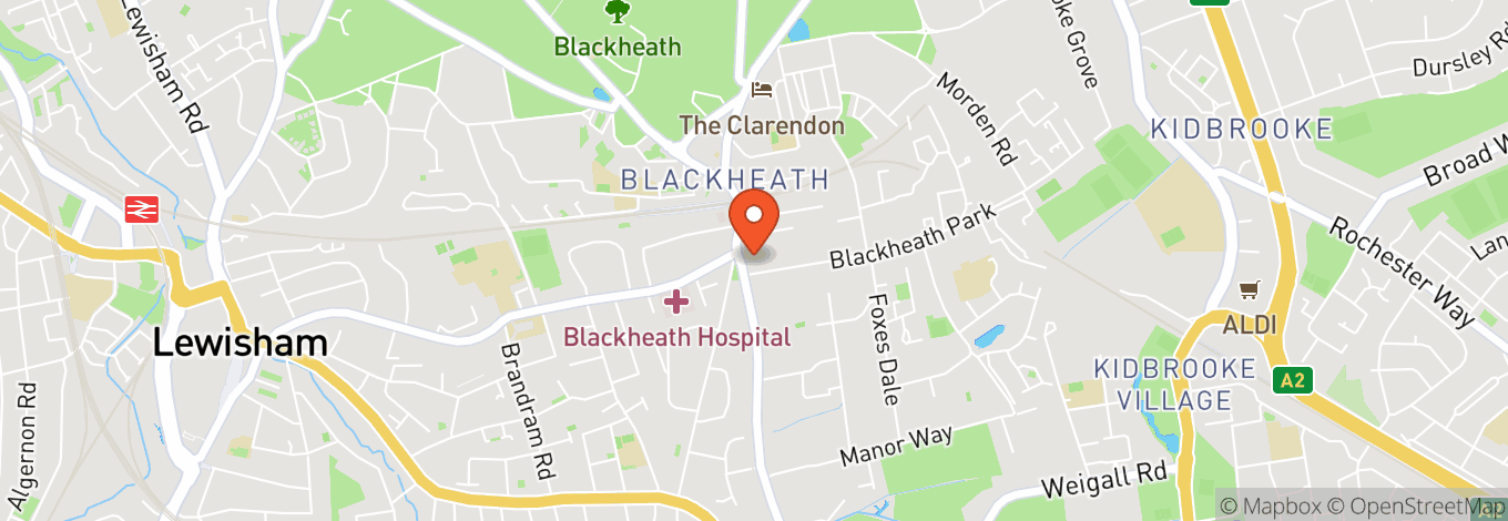 Map of Blackheath Halls