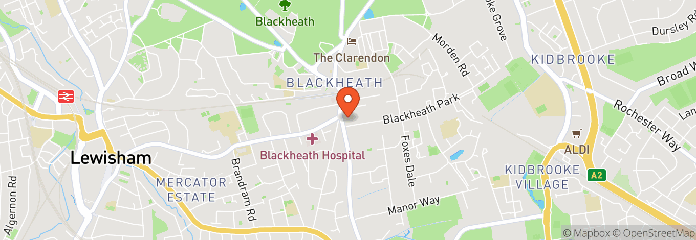 Map of Blackheath Halls