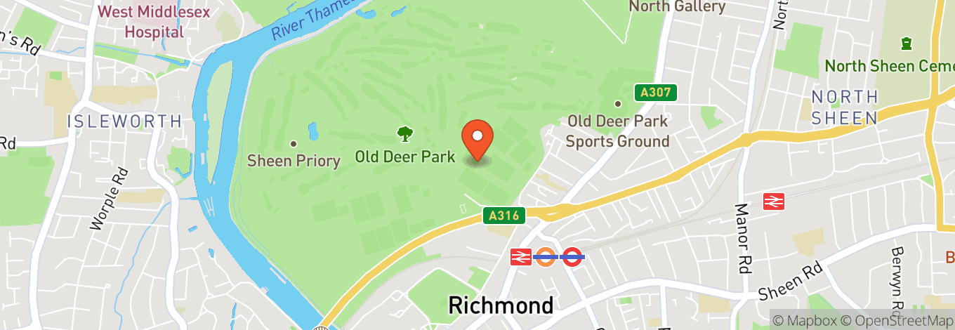 Map of Richmond Athletic Ground