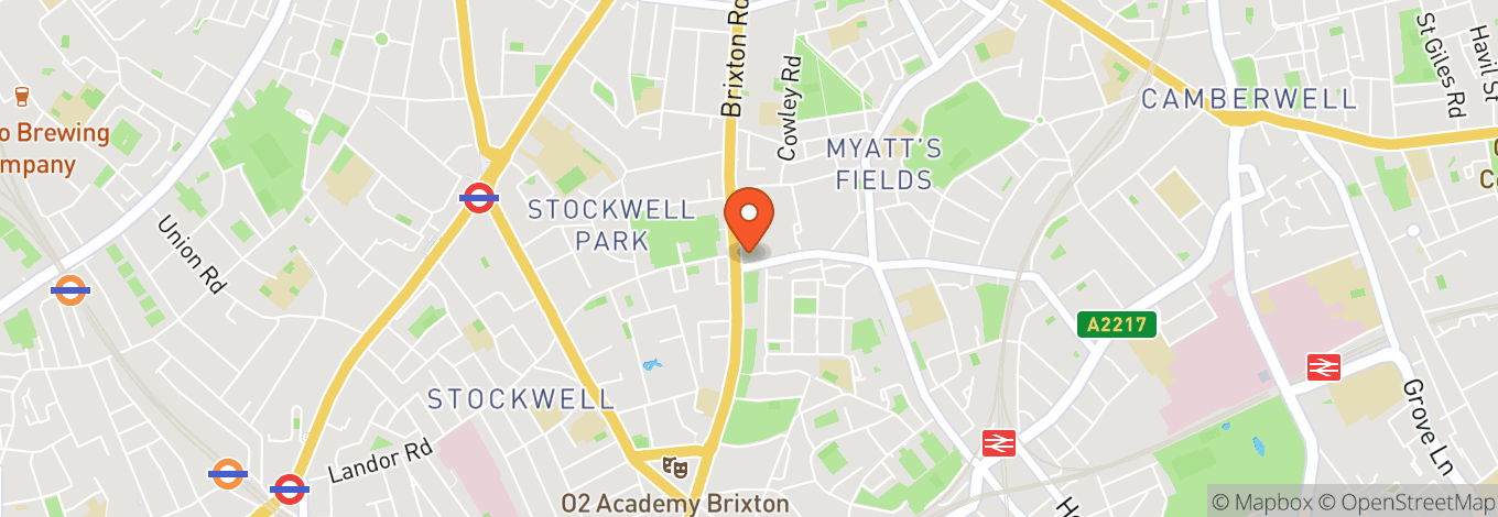 Map of Brixton Jamm