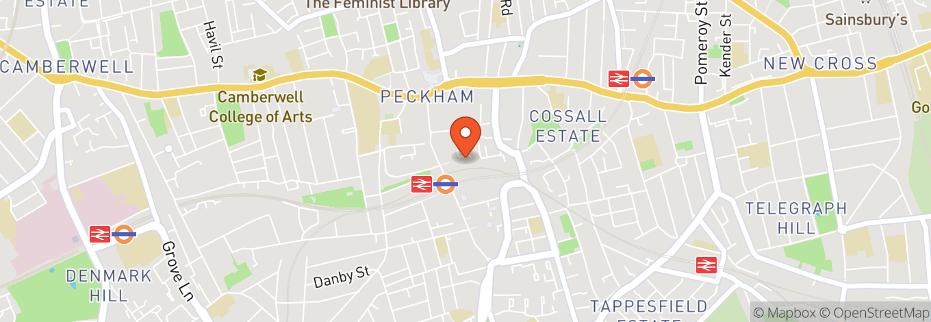 Map of Peckham Levels