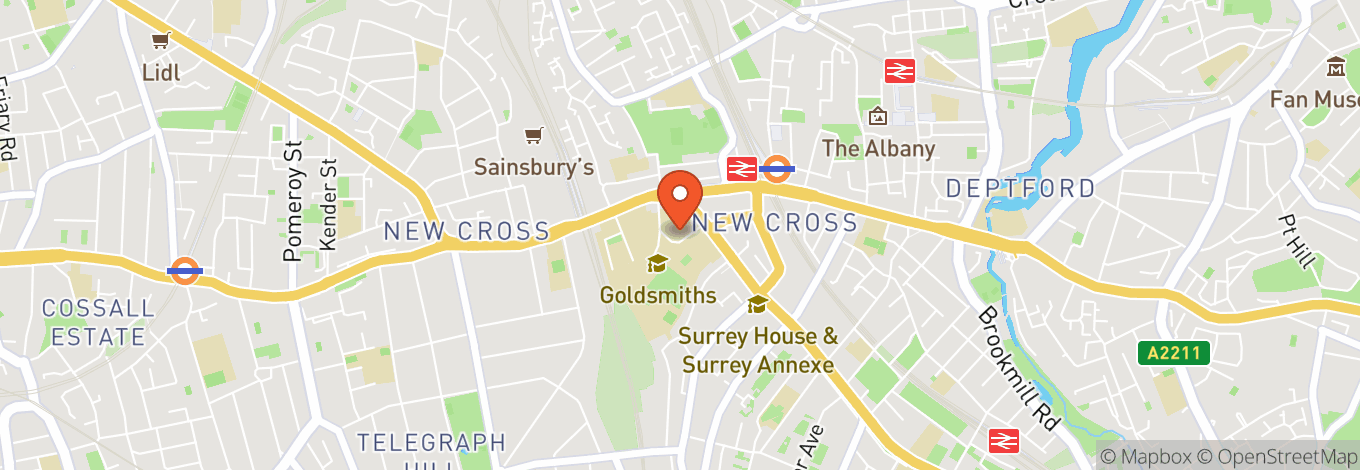 Map of Goldsmiths Students' Union,