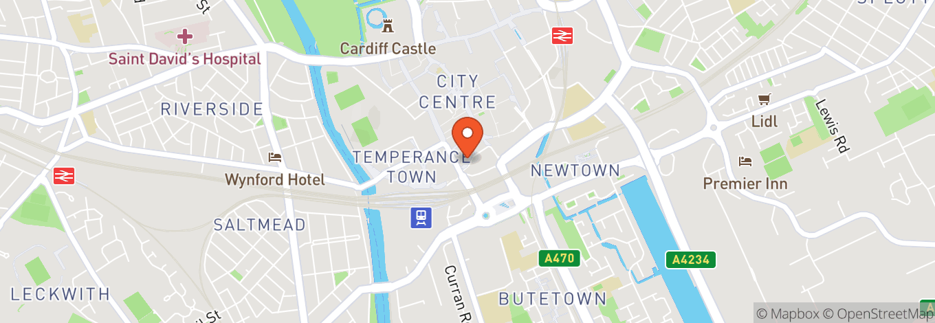 Map of Heidis Bier Bar Cardiff