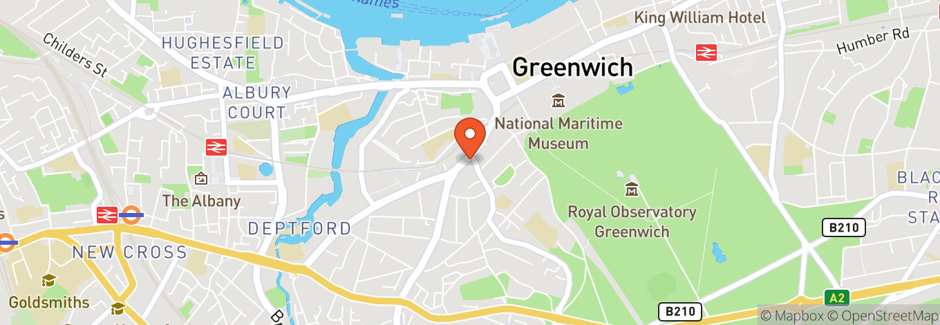 Map of Borough Hall Greenwich