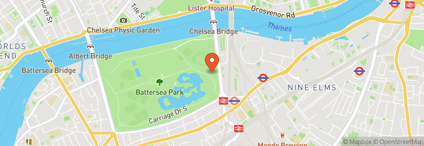 Map of Battersea Power Station