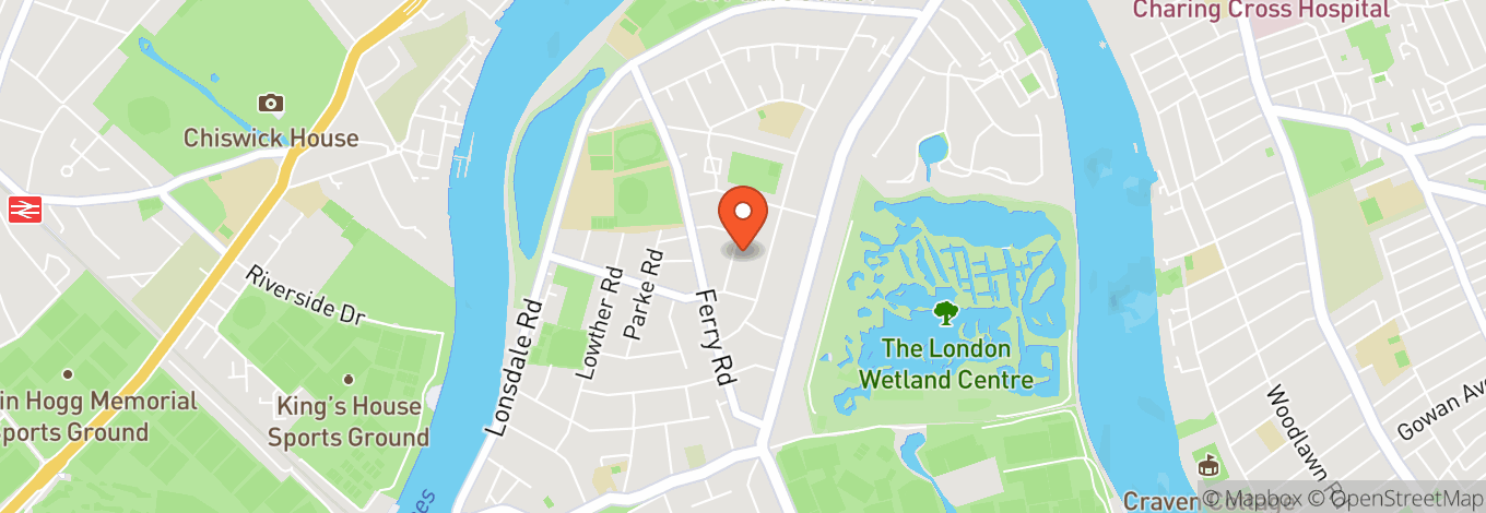 Map of WWT London Wetland Centre in Barnes