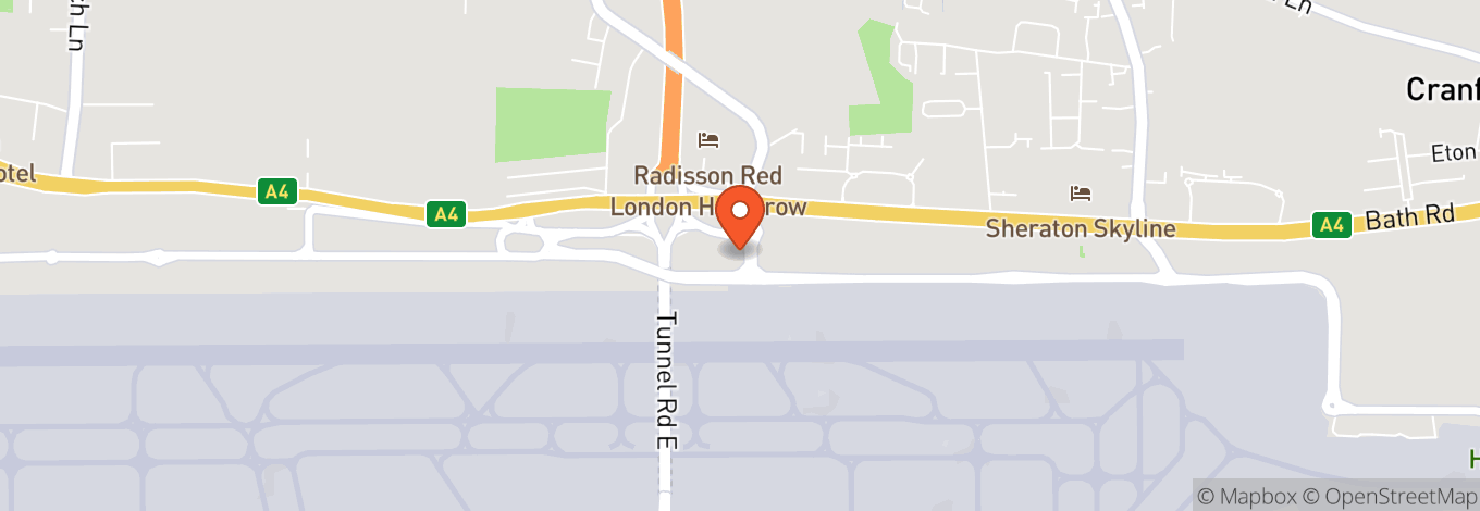 Map of Park Inn by Radisson "Red" Hotel & Conference Centre London Heat