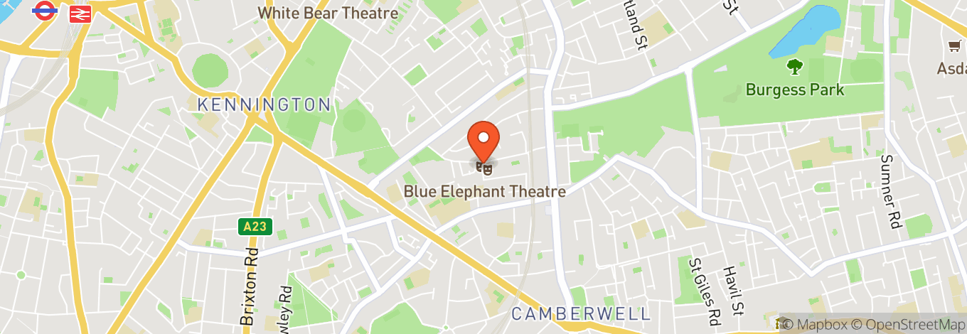 Map of Blue Elephant Theatre