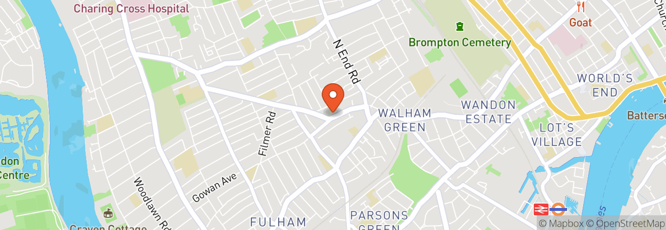 Map of Corner Gallery & Creative Studio