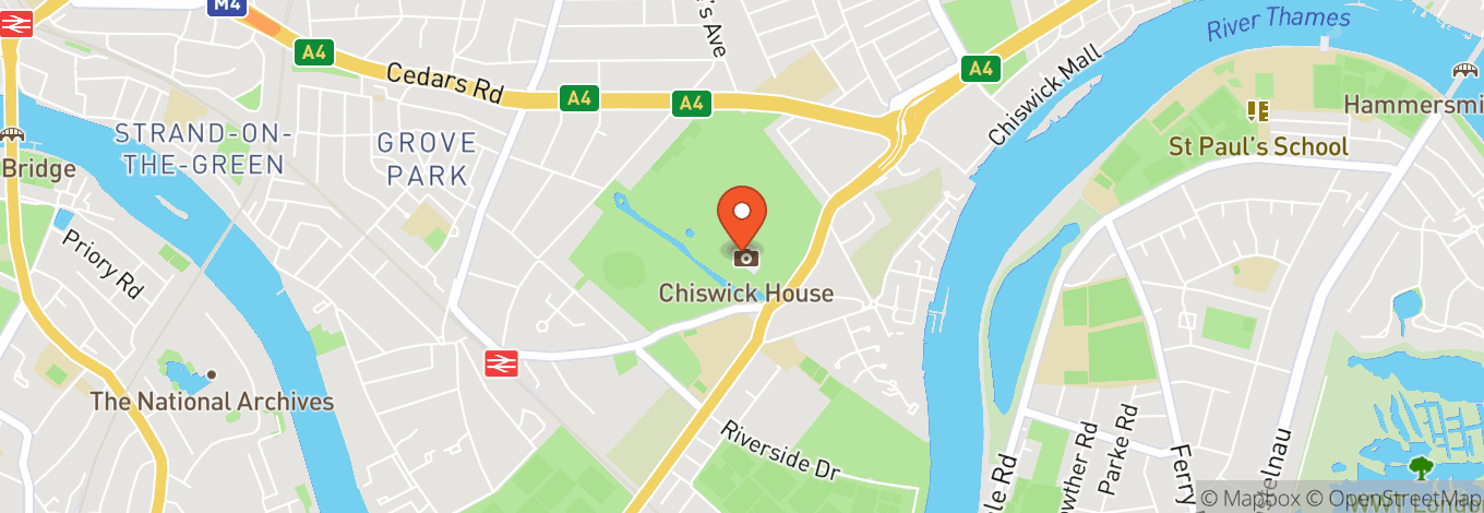 Map of Chiswick House And Gardens Trust