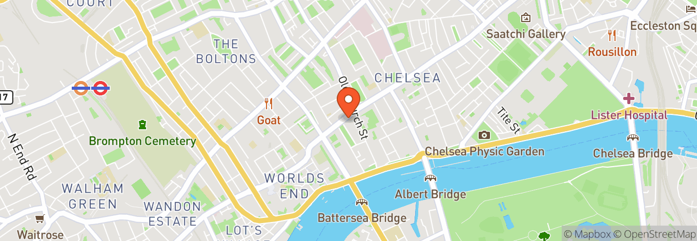 Map of Raffles Chelsea