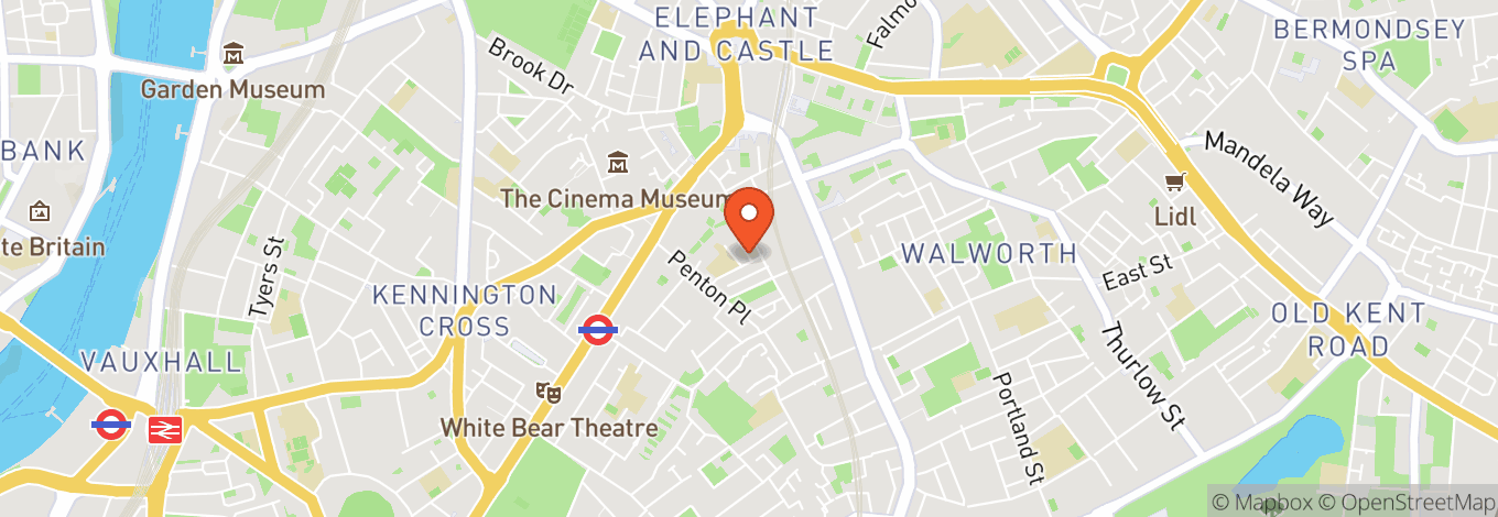 Map of Southwark Playhouse Elephant